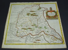 Antique map of the East Riding of Yorkshire by Robert Morden 1695