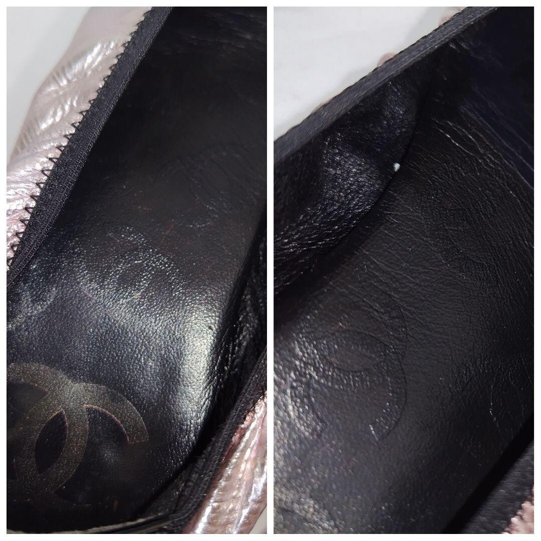 CHANEL Coco Mark Ballerina Flat Shoes Ladies Size JP/23.5 EU