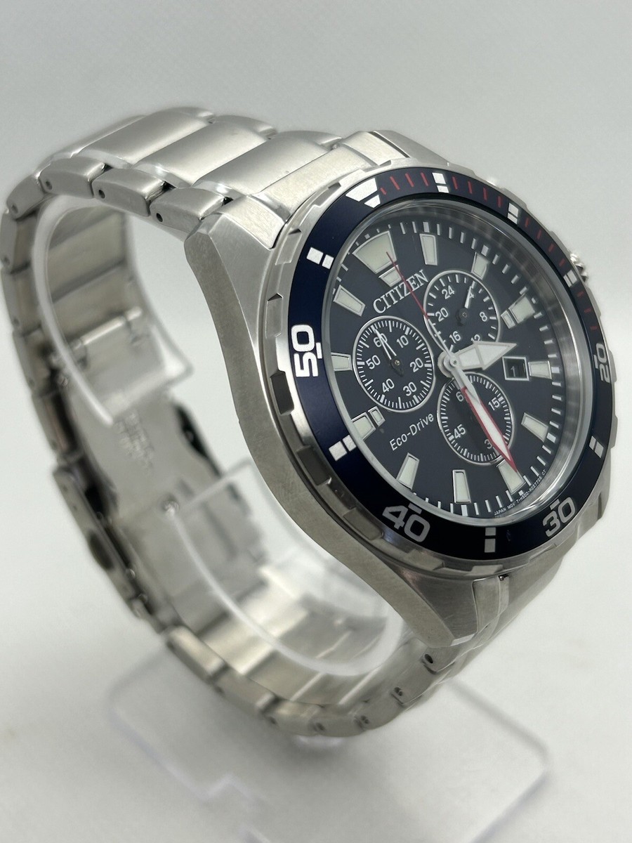Citizen Eco-Drive H500-R012282 Men's Chronograph Silver Bracelet