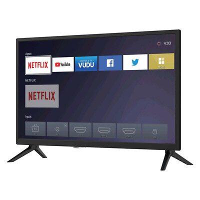 Supersonic 24'' SMART HDTV DLED HD WiFi W/ 3 HDMI & 2 USB Inputs SC-2416STV