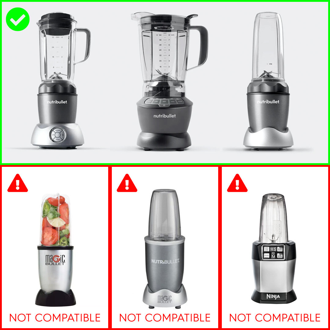 2 Pack 24 oz Handled Cup and Lid for NutriBullet Pro 1000, Combo and Select
