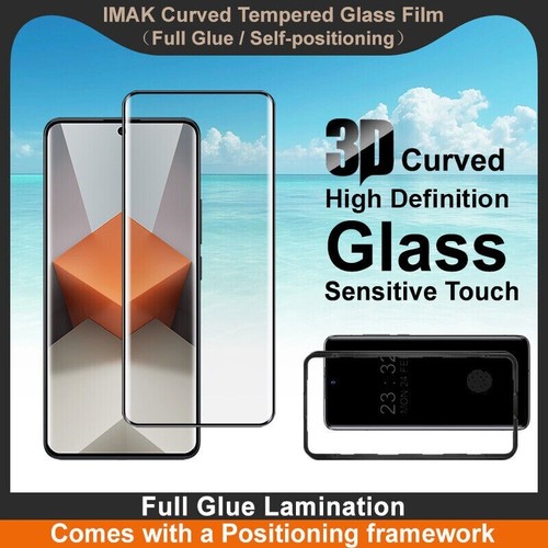 For XiaoMi RedMi Note 14 Pro 4G imak 3D Curved Full Glue Glass Screen Protector - 第 1/10 張圖片