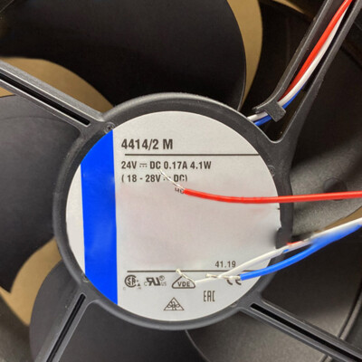 Cooling Fan 120*120*38MM For Ebmpapst 4414/2M 24V 4.1W 0.17A