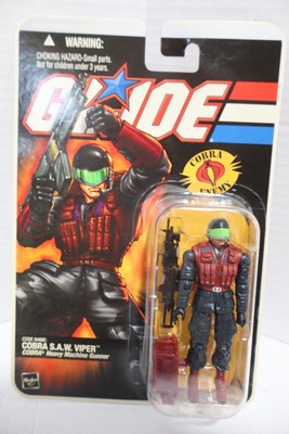 GI Joe DTC Cobra SAW Viper Action Figure carded 2005 3.75 o-ring