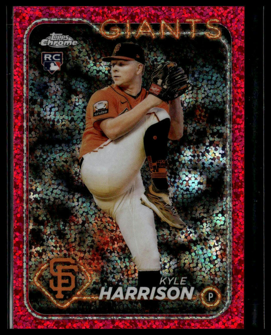 2024 Topps Chrome #191 Kyle Harrison Magenta Speckle Refractors #/350