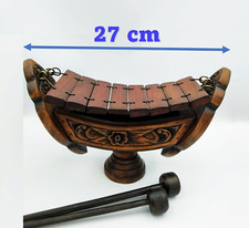 Xylophone Thai Wooden Ranad Brown Teak Wood Music Instrument Home Decor Handmade