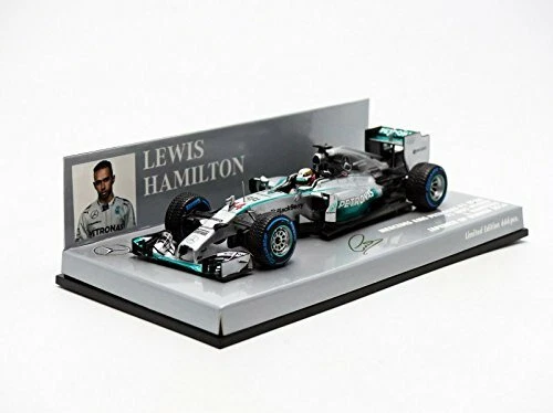 MODELLINO AUTO 1:43 F1 MINICHAMPS MERCEDES W05 HAMILTON GIAPPONE 2014 MODELLISMO - Immagine 3 di 4