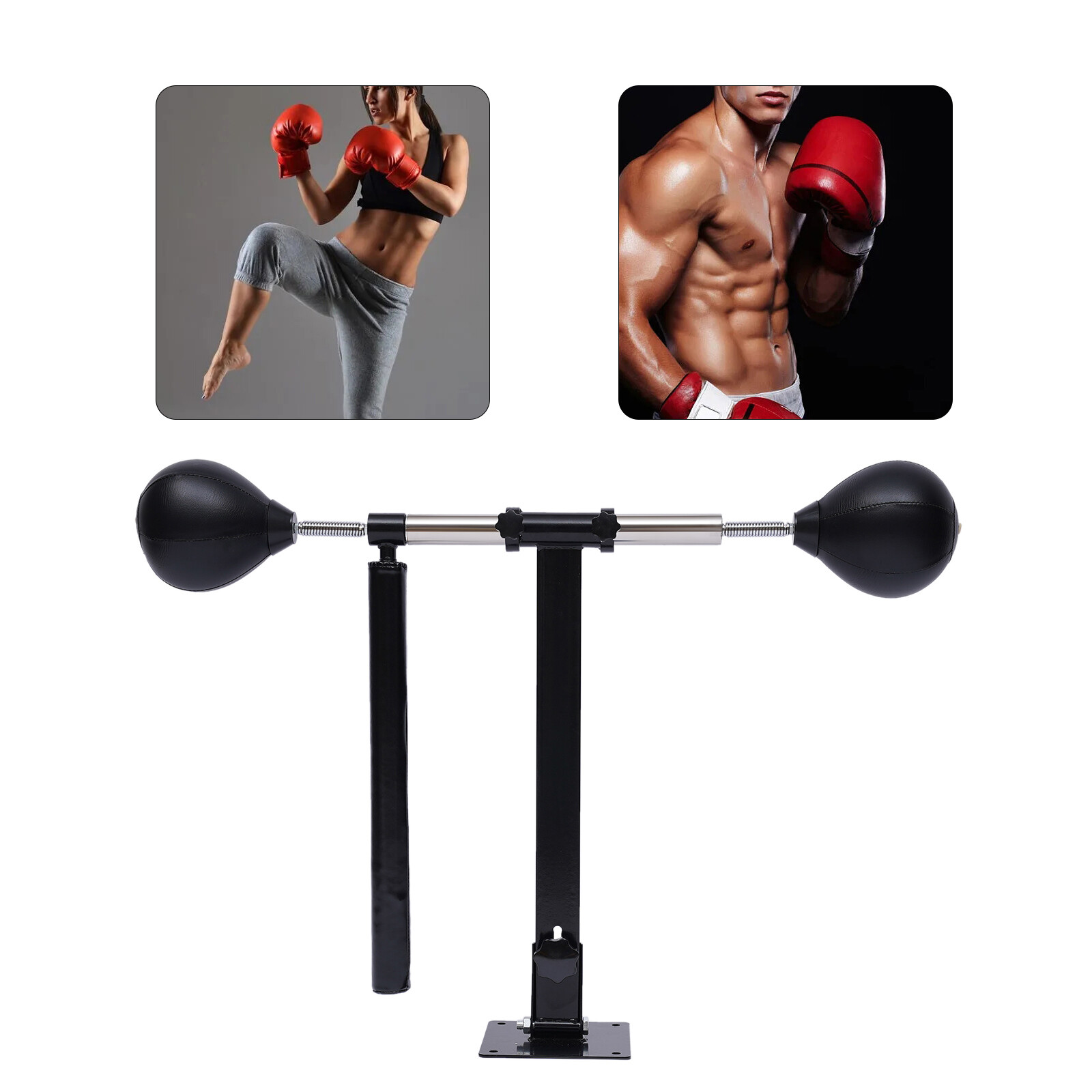 Boxing Speed Reflex Rotating Sparring Bar Punching Pad Ball Wall Mounted  Bag