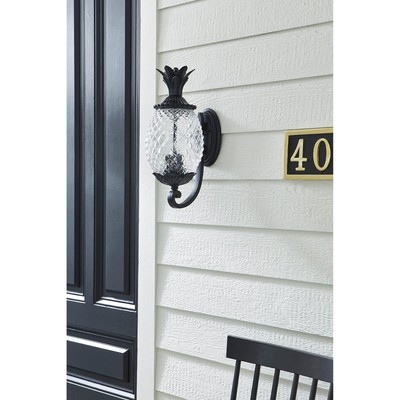 Lanai 2-light Outdoor Matte Black Wall Lantern Black