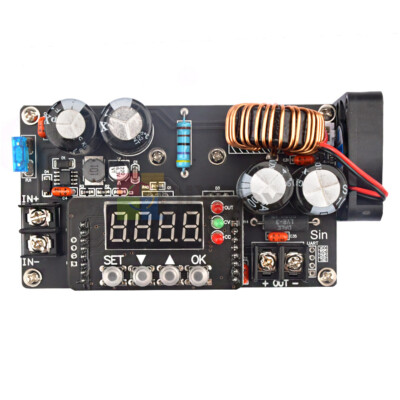 DKP6008 CNC Adjustable DC6V-65V to DC0-60V Step Down Power Supply Module W/ Fan
