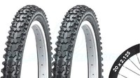 2 Fahrradreifen BMX / Mountainbike - 20 X 2.125 - ASC Schwarz Tubular