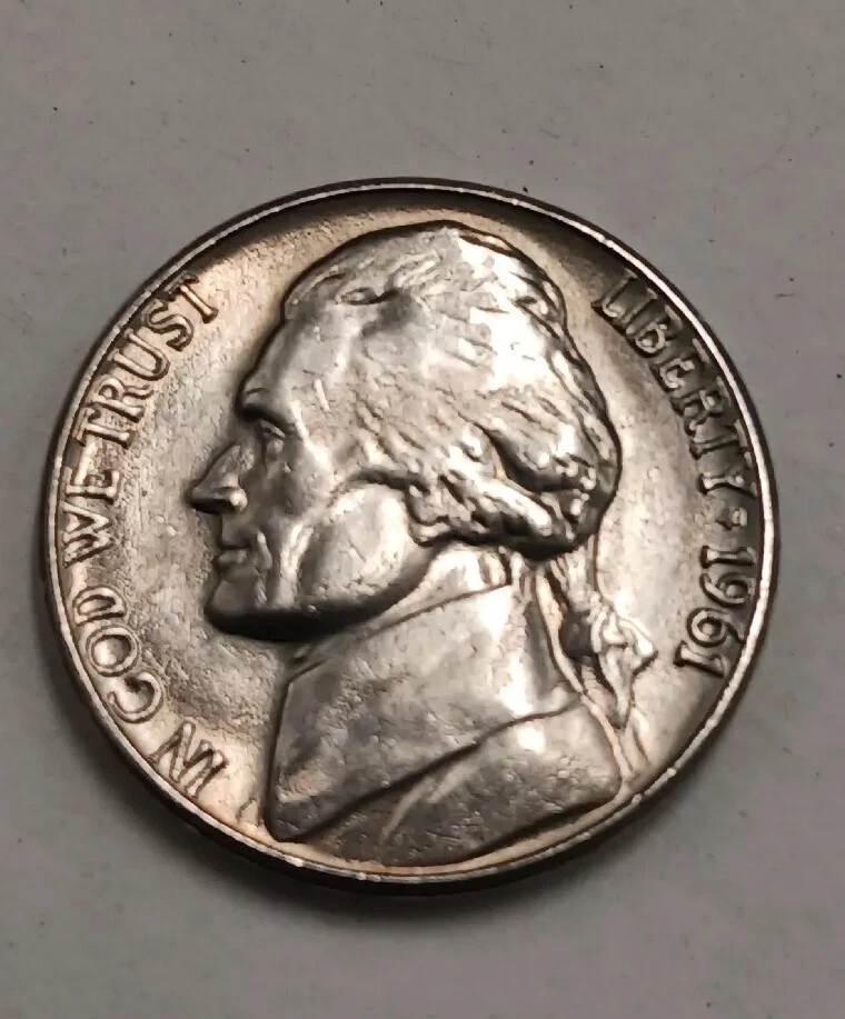 1961 Jefferson Nickel. Beautiful Matte Finish!! Some Steps - Image 4 of 4