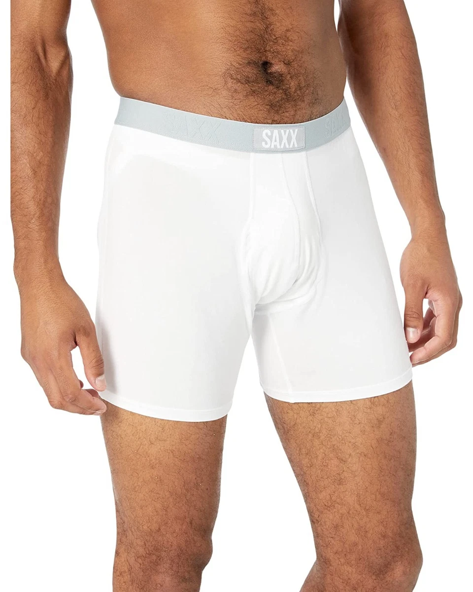 Saxx L20724 Underwear Mens White Fly Ultra Boxer Briefs Size XS