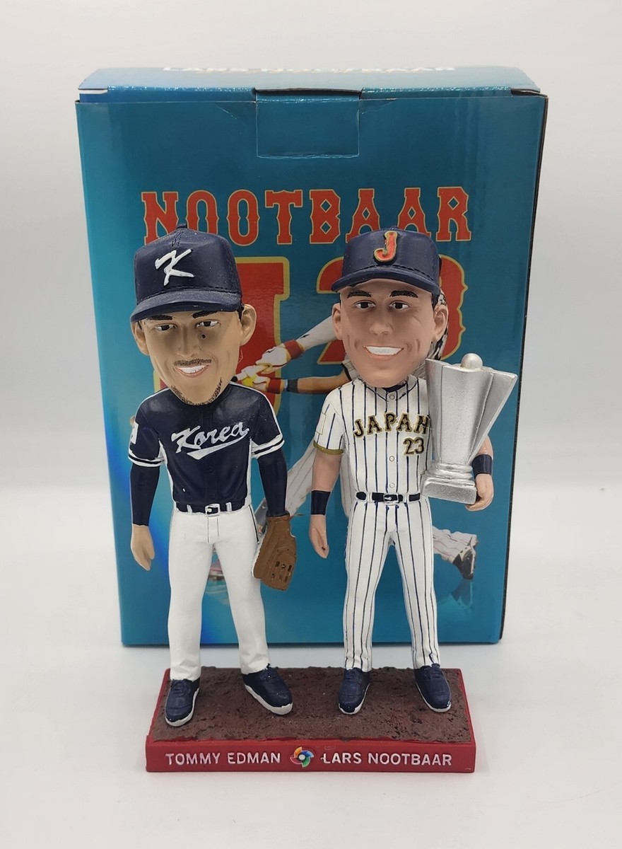 Lars Nootbaar & Tommy Edman WBC Theme Bobblehead STL Lars Nootbaar & Tommy Edman WBC Theme Bobblehead STL