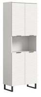 Xonox.Home Badhochschrank Hochschrank Badschrank Schrank Riff Weiß 70X193X34 Cm