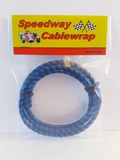 Black & Blue Speedway Cable Wrap Coil Cover Motorcycle /  Bicycles / Scooters