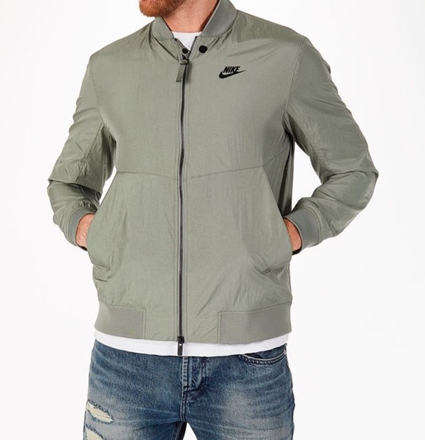 olive green nike coat