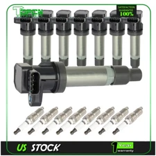 8 Pack For 2007-2011 Cadillac DTS 4.6L V8 Ignition Coil and Spark Plug