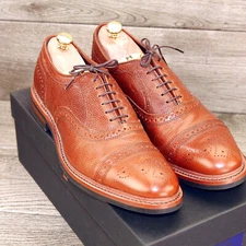 * NIB * $455 Allen Edmonds STRANDMOK Dainite  11.5 A  Narrow Tan * new Trees