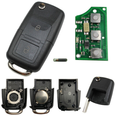 Klapp Schlüssel 1J0959753CT 434 MHz passend für VW Skoda Seat Bora Golf Passat