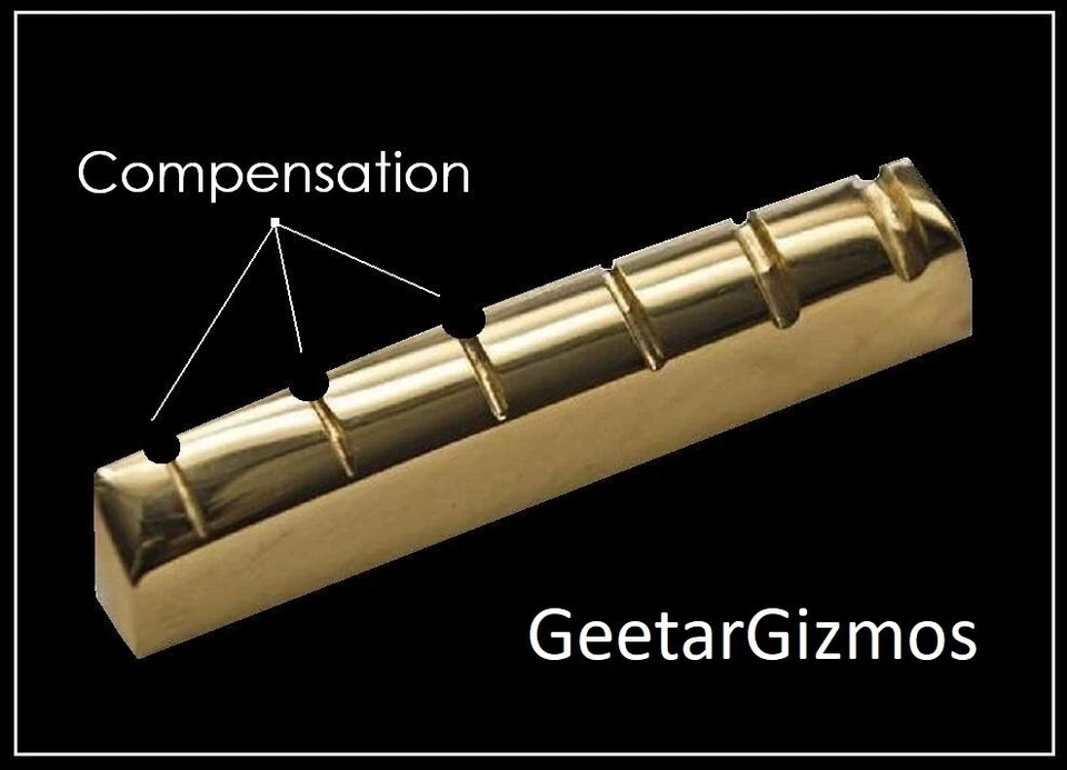 TUERCA DE LATÓN COMPENSADA para Guitarra Gibson LES PAUL - 43mm - Actualización de repuesto Foto 2 de 4