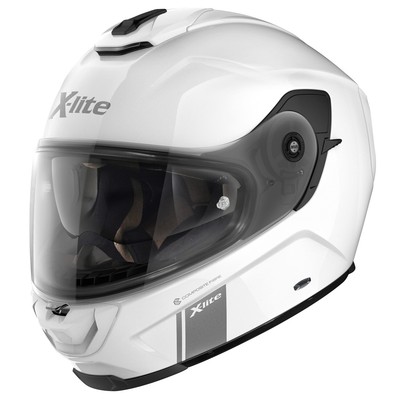 Integral Helm X-lite X-903 Modern Class Metal White - MICROLOCK2 n-Com 003 3XL