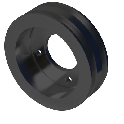 Big Block Ford Black Crankshaft Pulley 2V 429 460 2 Groove BBFL Crank 4 Bolt