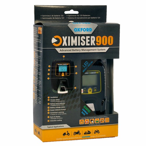 Oxford Oximiser 900 Motorcycle / Scooter Battery Optimiser EL570 Trickle Charger - Picture 7 of 8