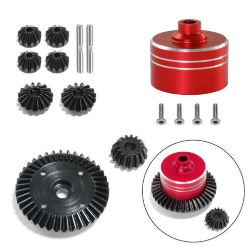 Para 1/10 RC Coche Tamiya TT02 XV02 TT02B Estuche Diferencial 45# Acero Diff Gear Kit - Imagen 4 de 24