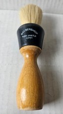 VINTAGE BARBERSHOP SHAVING BRUSH AUSTRIA BOAR BADGER BRISTLES WOOD HANDLE