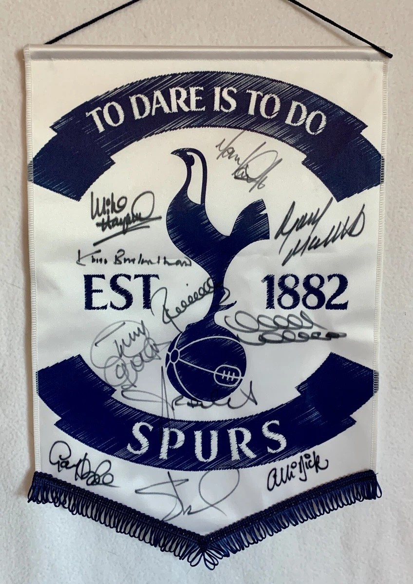 Fanion Tottenham Hotspur The Spurs - Vintage Années 90, Très Bon état