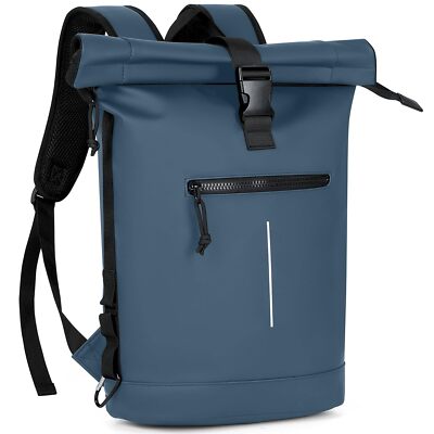 Rolltop Rucksack Wasserdicht für Damen & Herren Großer Laptop Rucksack mit Co...