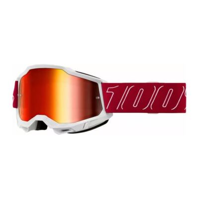 100% MX Brillengläser Accuri 2 Redline Red Mirror MTB Motocross Quad ATV