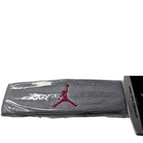 复古 Air Jordan Jumpman 灰色运动带篮球男女通用头带均码 — 第 2/4 张图片