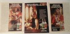 Lot of 3 1980 WOLFSCHMIDT Genuine Vodka Ads - The Spirit of the Czar 
