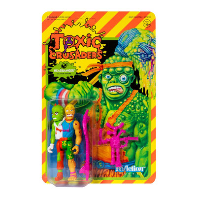 Super7 Toxic Crusaders Headbanger Reaction Figure Multicolor