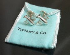 Autentici gemelli Tiffany & Co. aereo argento sterling #5415