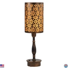 UMEXUS LED Rechargeable Cordless Table Lamp with Dimmer, Small Battery Operated