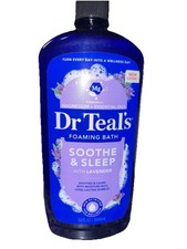 Foaming Bath With Pure Epsom Salt, Lavender, 34 fl oz 1,000 ml 