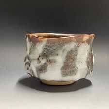 H207 : Japanese Pottery Chawan Matcha Tea Bowl Tea Ceremony Sado Vintage