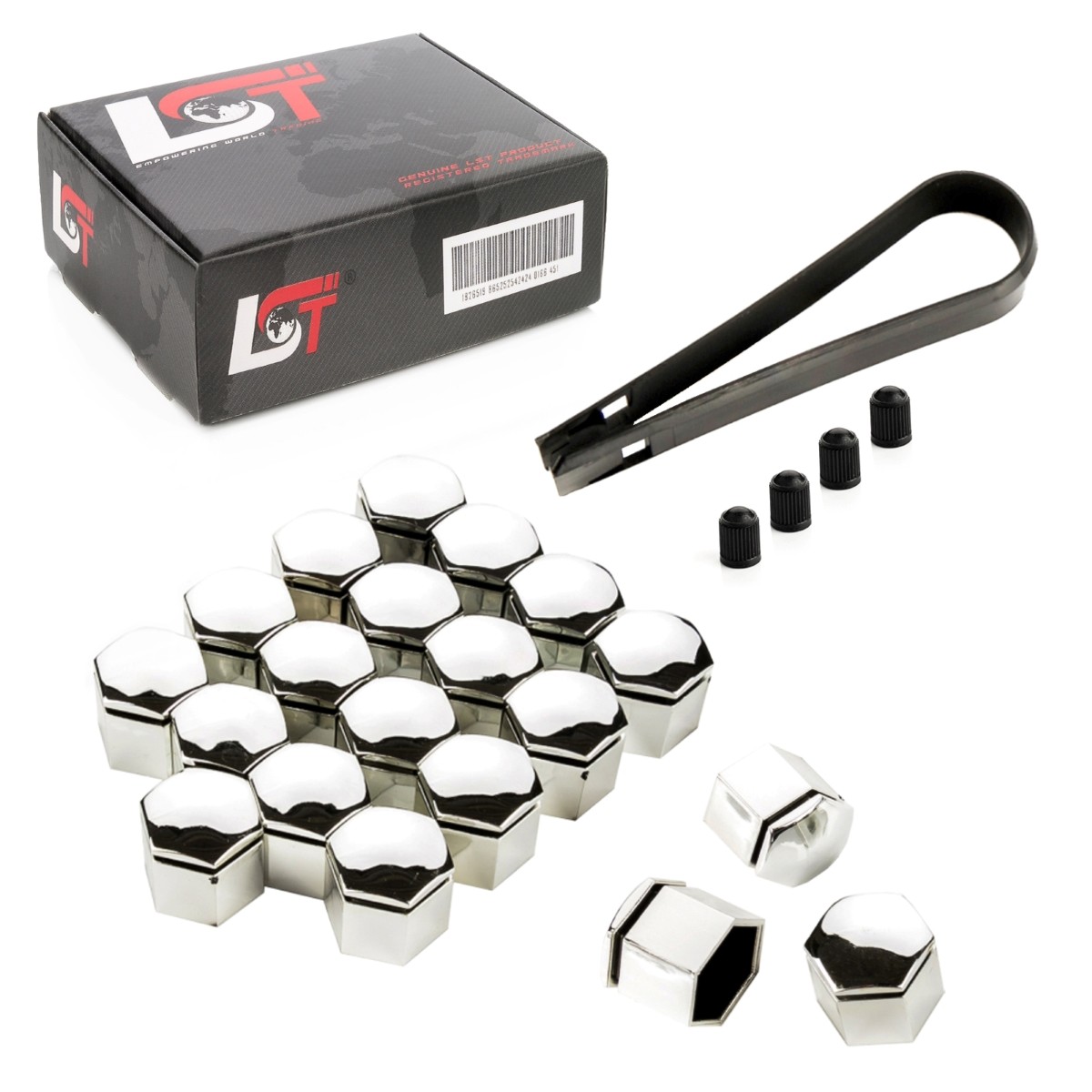20X Wheel Nut Caps Chrome 19 Mm For CHEVROLET