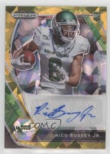 2021 Panini Prizm Draft Picks Gold Ice Rico Bussey Jr #DPA-RBJ Auto 1ky7