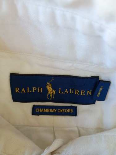 Ralph Lauren Chambray Oxford Short Sleeve Shirt Men's Size M - Picture 4 of 6