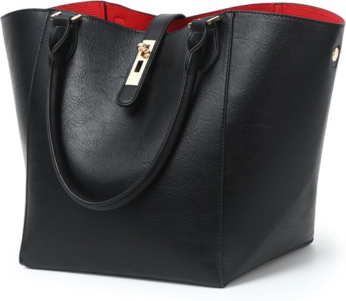 Large Work/casual Tote Bag for Women Leather Designer Handbag Big Travel bucket