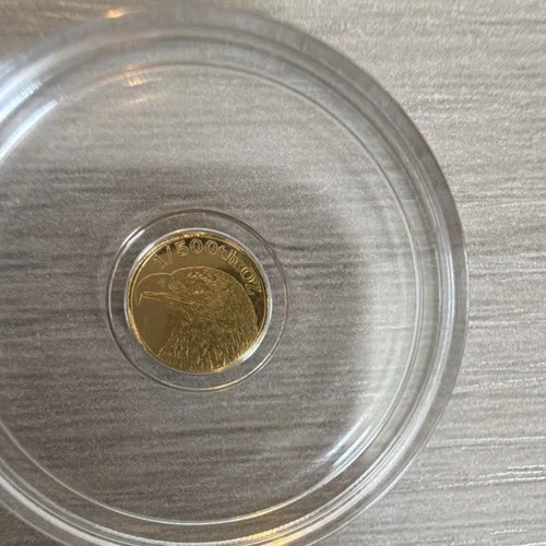 1/500th oz .9999 Fine Gold Bullion Coin Eagle and US Flag Design