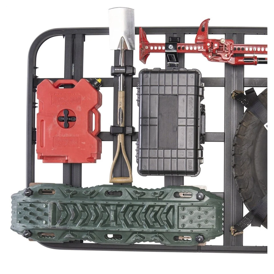 For Jeep Wrangler JK 2007-2018 Defender Platform Roof Rack | Aluminum | Black Foto 3 de 4