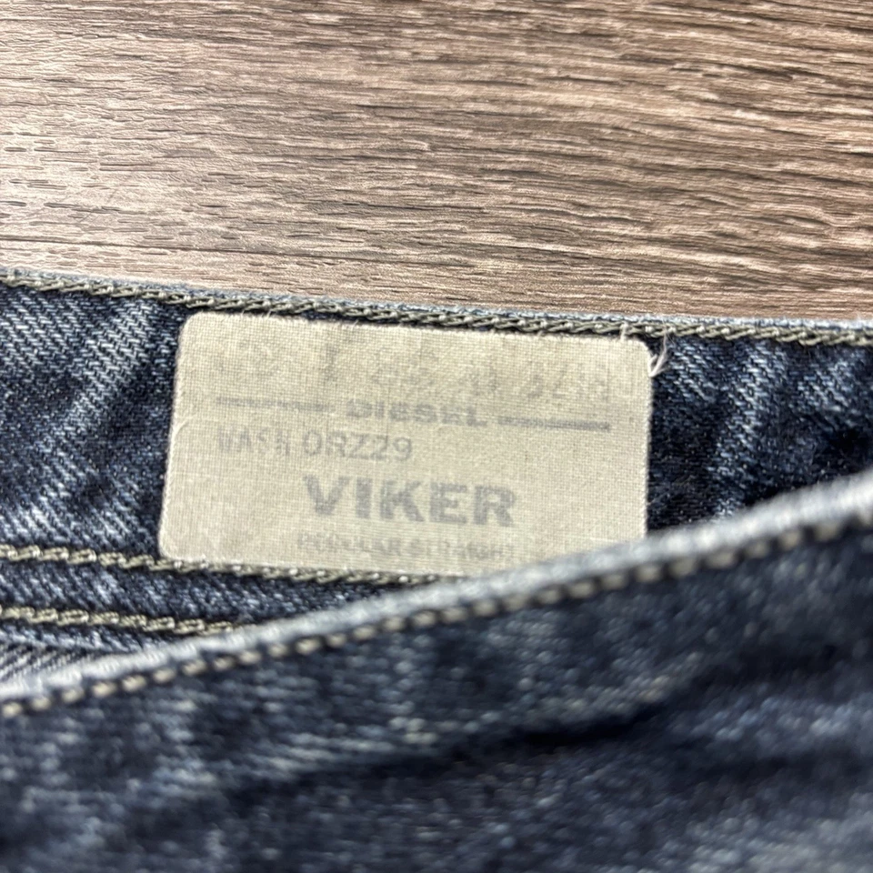 Jeans Diesel Viker Talla 38x32 Regular Recto Azul Denim Lavado Oscuro Italia Foto 2 de 4