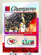 2023 Panini Clearly Donruss Clearly Champions Green /49 Patrick Mahomes II #1