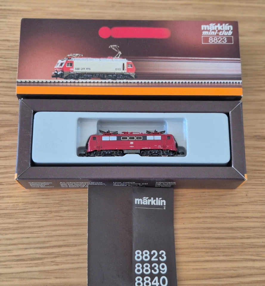 MäRKLIN MINI-CLUB 8843 DB 111 ELECTRIC LOCOMOTIVE WRONG BOX NEVER USED Z GAUGE - Image 3 of 4