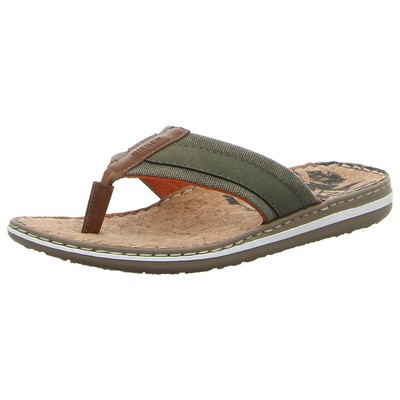 Rieker Zehentrenner Flip Flops Pantolette 21095-54 grün NEU